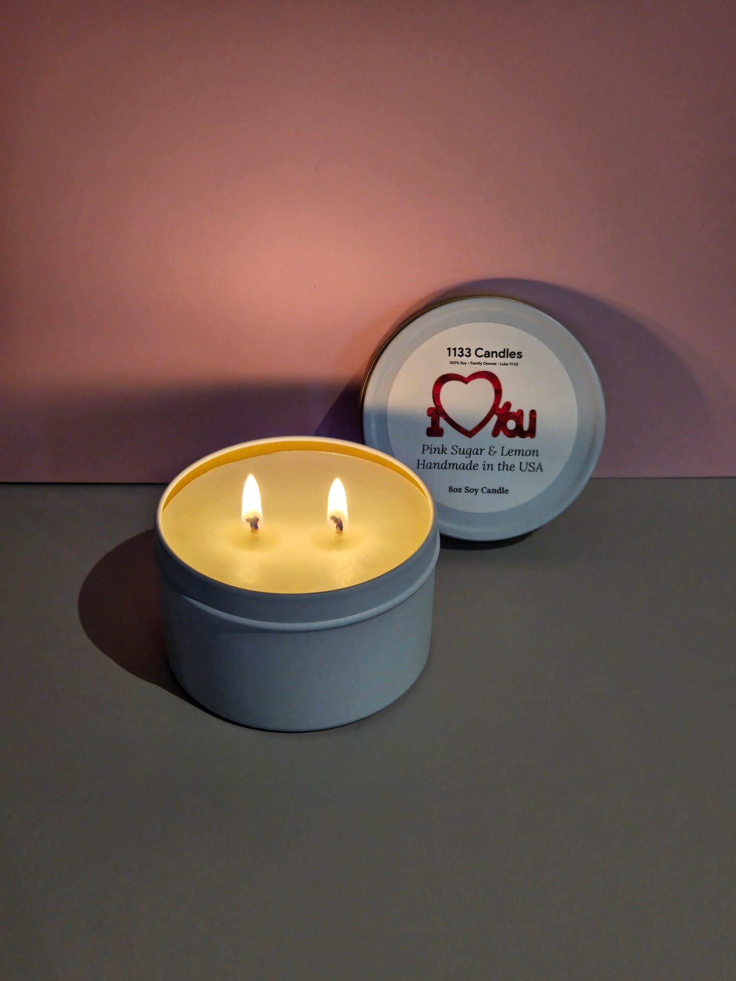 I love you soy candle | I love you gifts for her | Romantic Anniversary Gift