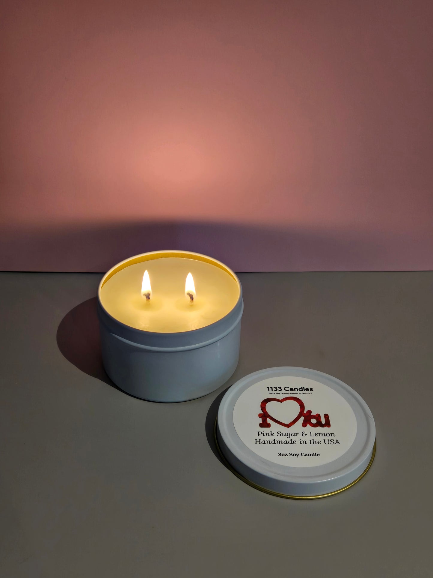 I love you soy candle | I love you gifts for her | Romantic Anniversary Gift