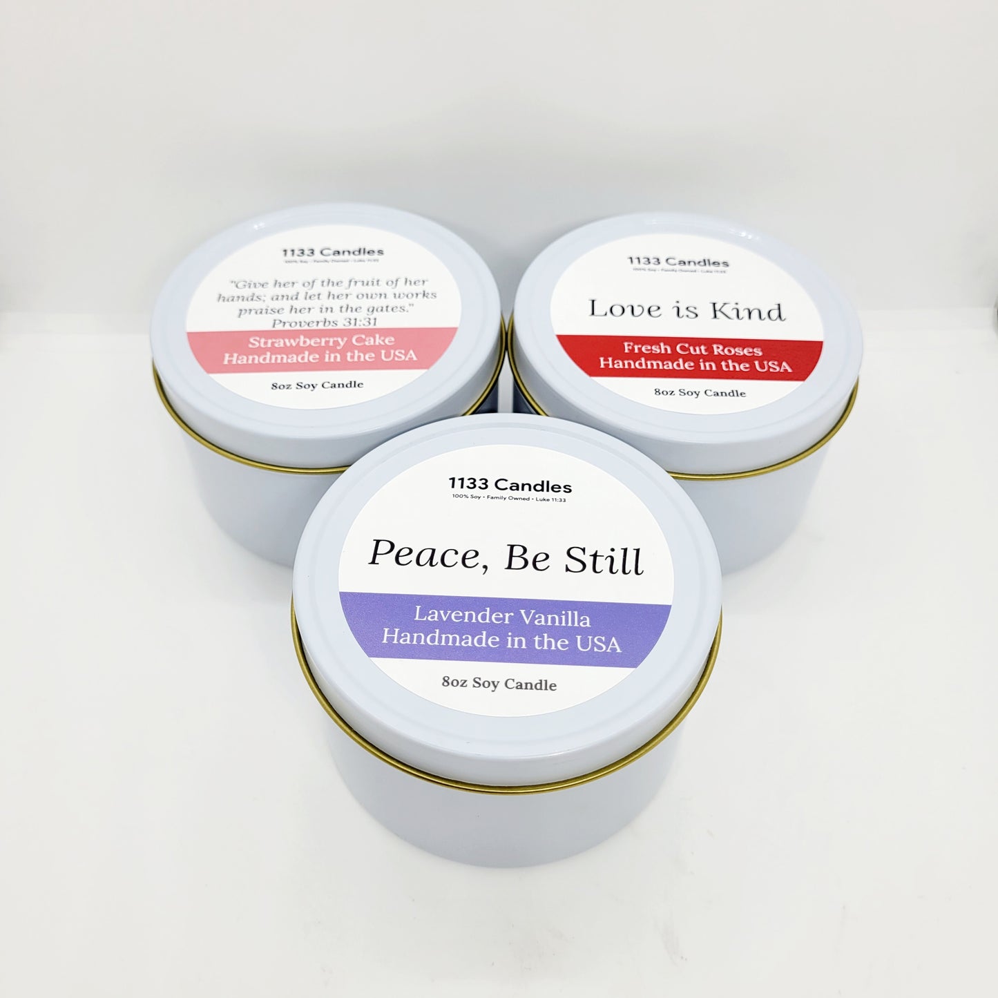 Spring Candle Bundle of Three | 8oz Soy Candles