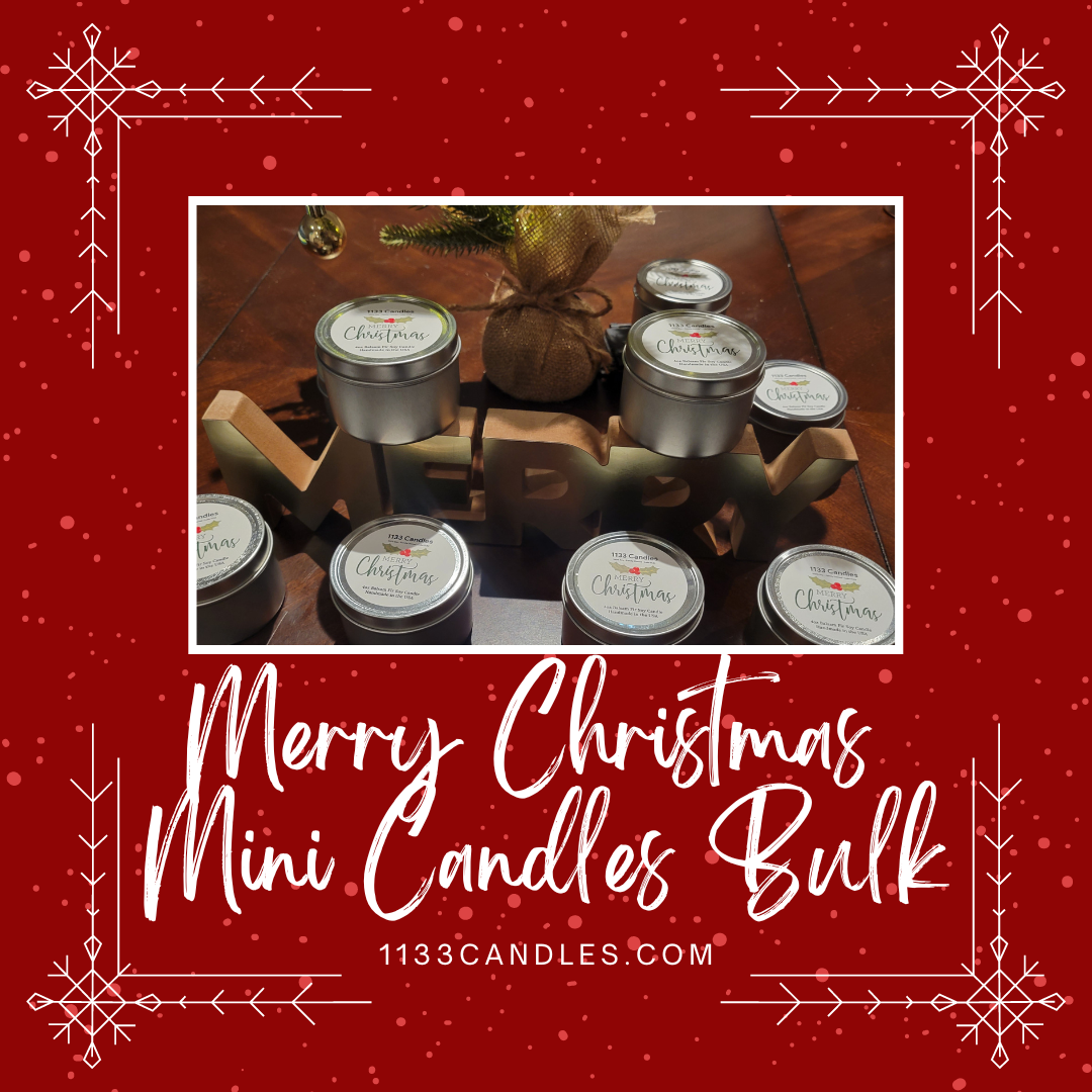 Mini Candles Bulk - Set of 10 | Bulk Christmas Gifts | Mini Christmas Candles