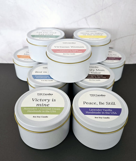 8oz Candles Best Bundle | Top 10 Scents | Bible Verse Candles