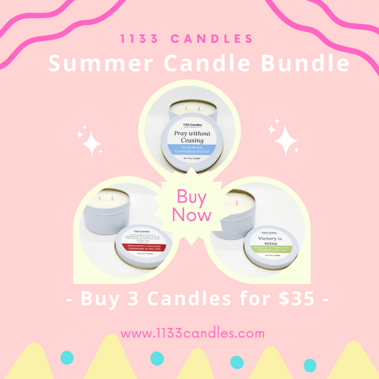 Summer Candle Bundle of Three | 8oz Soy Candles